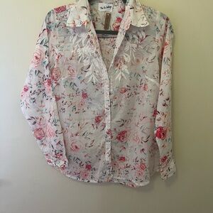Floral Button-Up Blouse